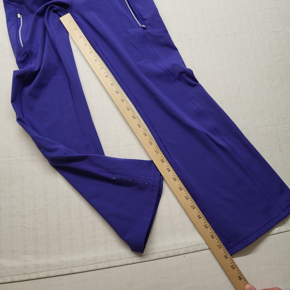Athleta Rainier Bootcut Pant Small Purple Thermal Lined Outdoor Hike Stretch - Picture 6 of 14